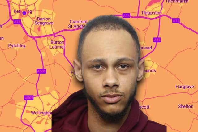 Ijuha Sterling-Campbell from Wellingborough has been banned from areas of Kettering, Wellingborough and Rushden Lakes/Northants Police