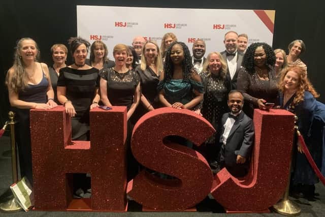 The NHFT team at the HSJ Awards 2022 held in London.