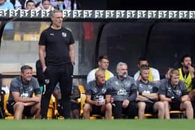 Port Vale manager Andy Crosby looks on during the Sky Bet League One match against the Cobblers at Vale Park (Picture: Pete Norton/Getty Images)
