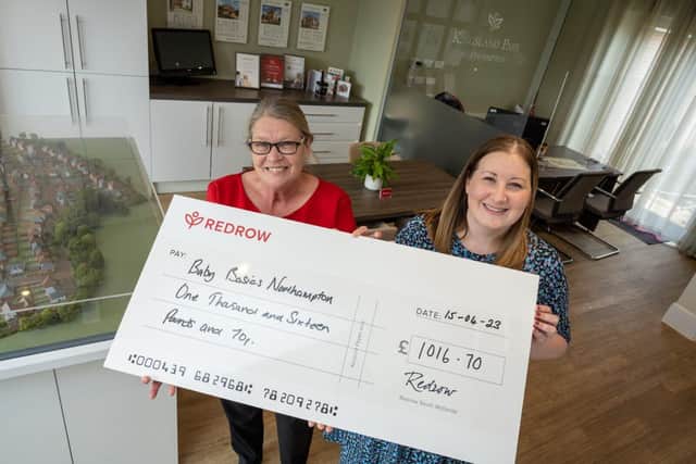 Redrow South Midlands has donated over £1,00 to support a locla baby charity