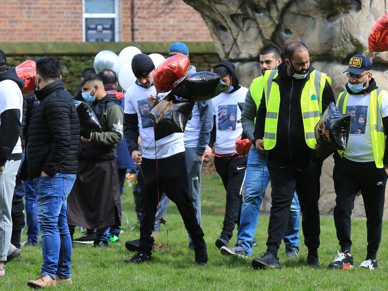 The vigil was made fully Covid secure by organisers.