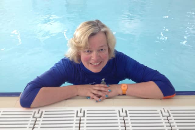 Tamsin Brewis, who founded her baby swim school Water Babies in 2004.