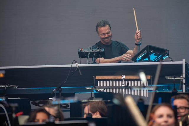 Pete Tong & The Symphony Orchestra, conducted by Jules Buckley, at Franklin's Gardens, Northampton, June 24, 2022. Photo by David Jackson.