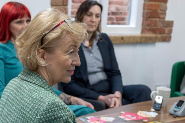 Dame Andrea Leadsom, MP for South Northamptonshire, meets with care tech providers Oysta to find out how technology is helping to speed up discharge from hospital.