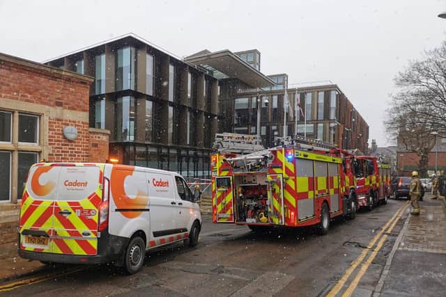 Emergency services have been called to Angel Square this morning (Wednesday March 8).