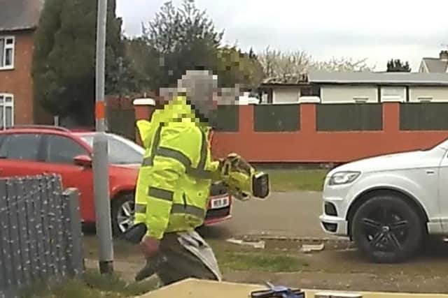 Power tools were stolen from a driveway in Northampton on Saturday (April 15).