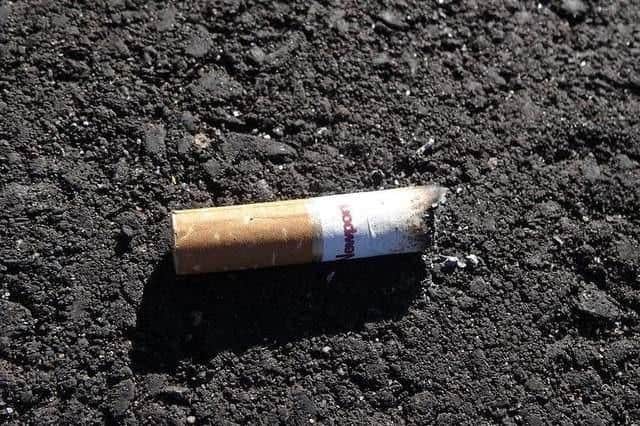 Nearly 50 people were fined for dropping cigarettes in Northampton.