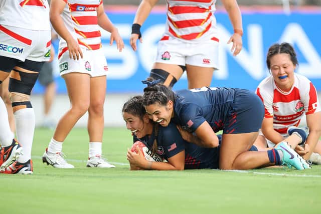 Treder playing for USA against Japan