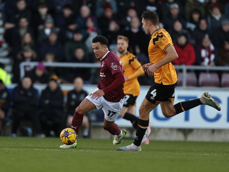 Enjoyed a really good game in the engine room. His energy and drive was a good foil for Sowerby and Leonard as Cobblers dominated the midfield battle for the most part. Made some excellent attacking runs that went unrewarded... 7.5