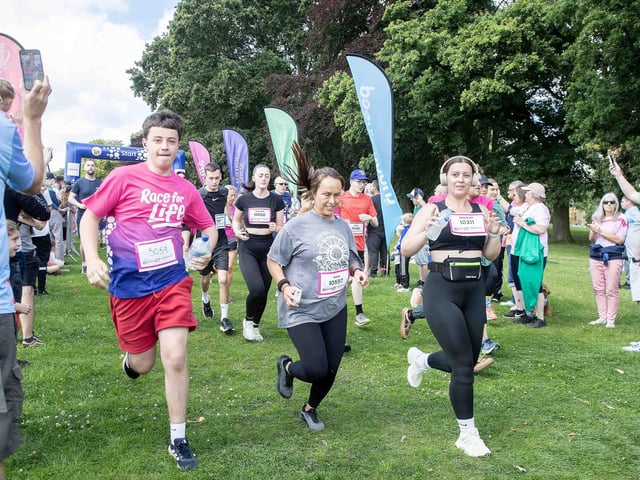 Abington Park turned pink on Sunday July 14 for the 3k and 5k Race for Life events.