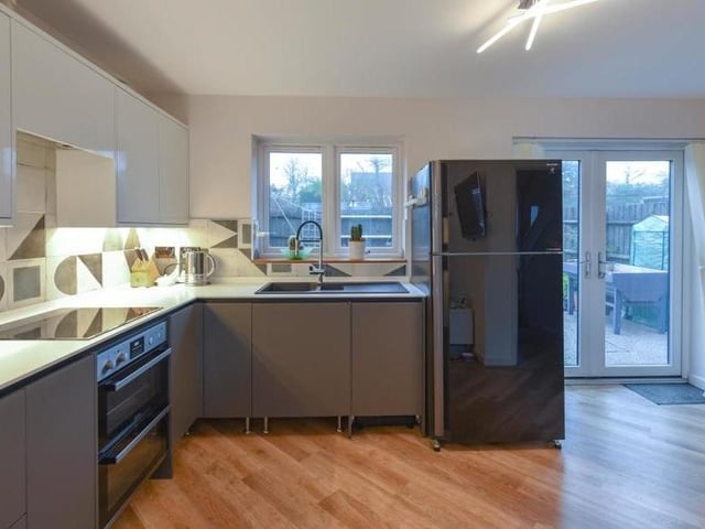 Newly built two-bedroomed detached home in Duston offering an attractive contemporary internal layout comprising entrance hall, downstairs WC, open plan kitchen/lounge/diner and an integrated utility storage cupboard. There are two double bedrooms and a family shower room to the first floor with the property benefiting from off road parking for two vehicles on a resin driveway and an attractive resin rear garden. For sale by live streamed auction on February 22 starting at 11am.