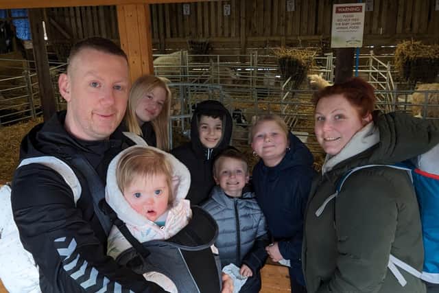 Steve, Natalie and their five children, including Verity who was born in February 2023.
