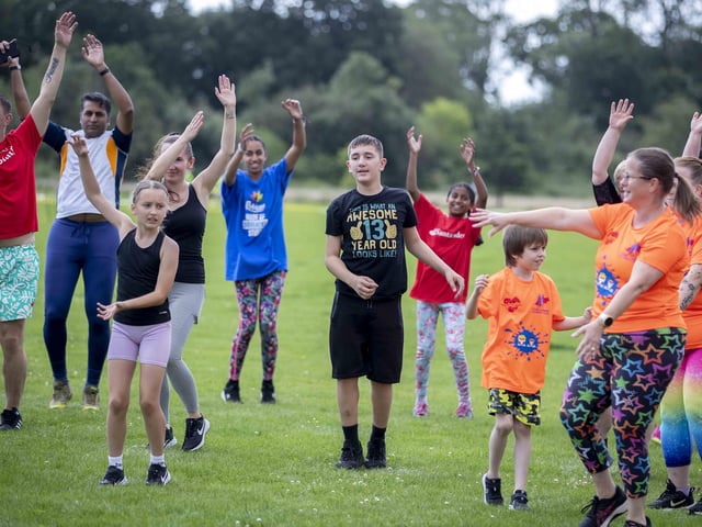 A family-friendly fun run, with water slides and obstacles, took place at Upton Country Park on Saturday (August 12) to raise funds for a Northampton charity.