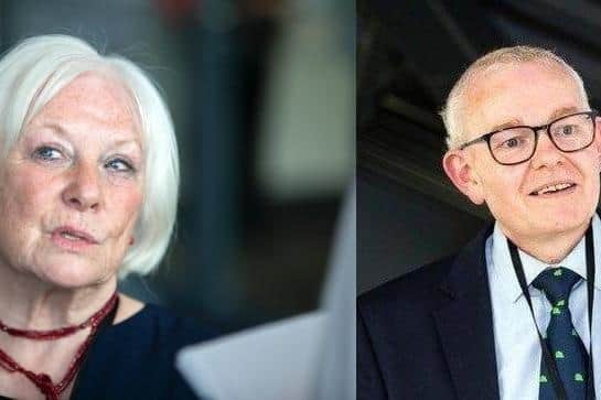Danielle Stone (left) and Ian McCord (right)