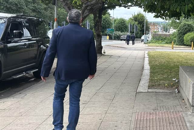 Howard Grossman leaving Northampton Magistrates Court this afternoon (June 19).