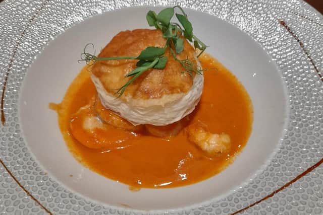 Mouther-watering seafood starter.