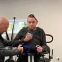 Simon pictured at Reach for Health Centre in Autumn 2022.