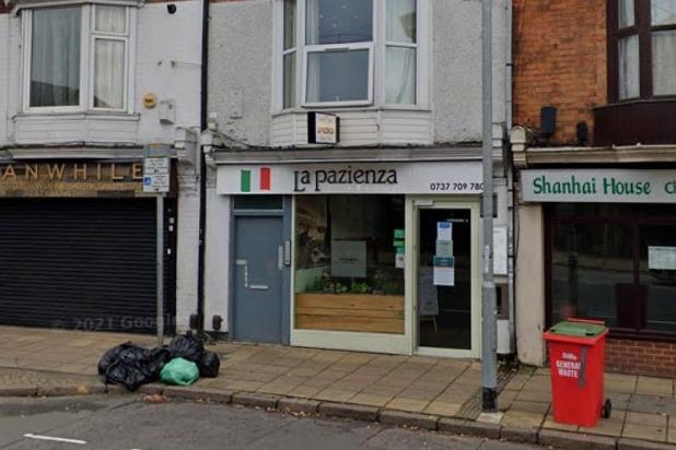 La Pazienza at 268 Wellingborough Road. Last inspected: 11 March 2019