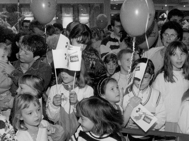 Opening of Disney store in Northampton in 1996