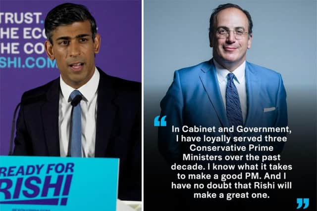 Northampton North MP Michael Ellis is backing former Chancellor Rishi Sunak in the battle to be new Prime Minister