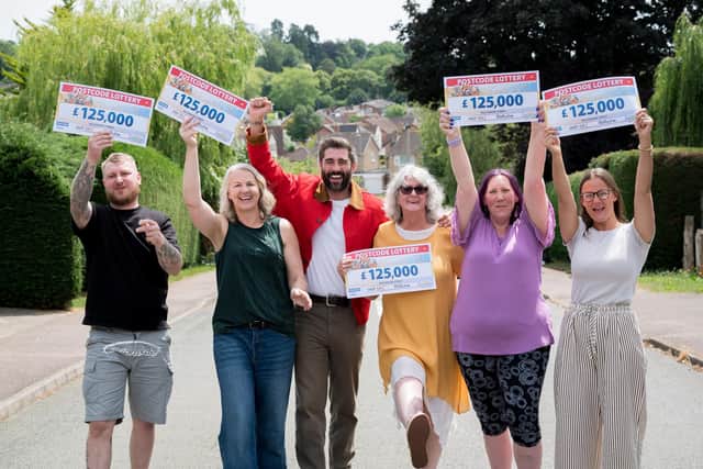 Eight homes in Priory Road, Wollaston shared in the £1million win
