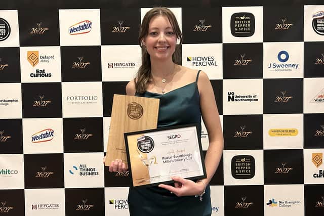 The latest success for Millie’s Bakery is that the business’ rustic sourdough was named the best ‘Vegetarian/Vegan Product of the Year’ at the Weetabix Northamptonshire Food & Drink Awards 2026/27.