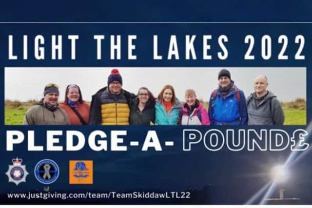 A team of eight from Northamptonshire Police will join the poignant hike in memory of former colleagues who died