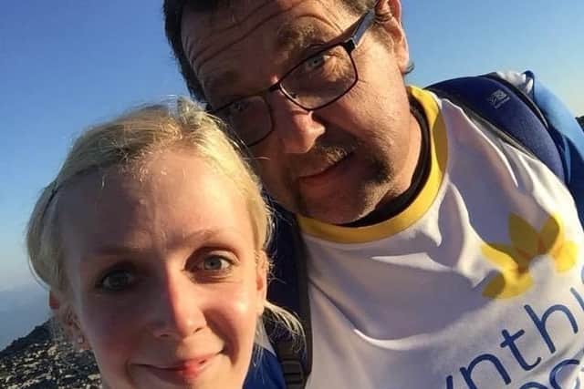 Nina Gandy and her Dad took part in the Three Peaks Challenge for the hospice in 2018