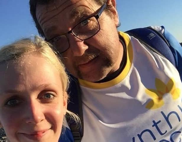 Nina Gandy and her Dad took part in the Three Peaks Challenge for the hospice in 2018