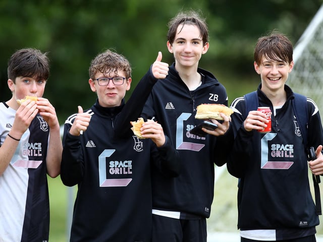 Harpole Legends played Cobblers Legends to mark the village club's milestone birthday