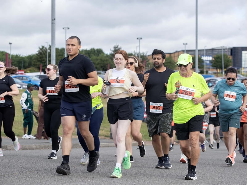 Hundreds of runners took part in the event on Sunday May 31, which started and ended at Sixfields Stadium.