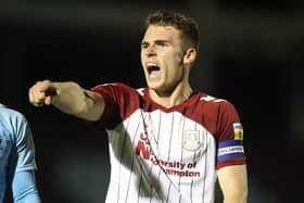 Max Dyche was delighted to wear the captain's armband in the Cobblers' Papa John's Trophy clash with Cambridge United (Picture: Pete Norton)