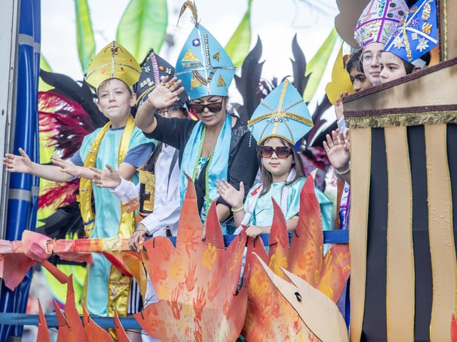An explosion of joyous colour took over Northampton during the carnival on Saturday June 14.