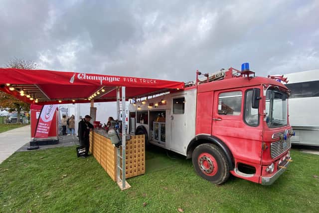 52-year-old fire truck turned Champagne bar