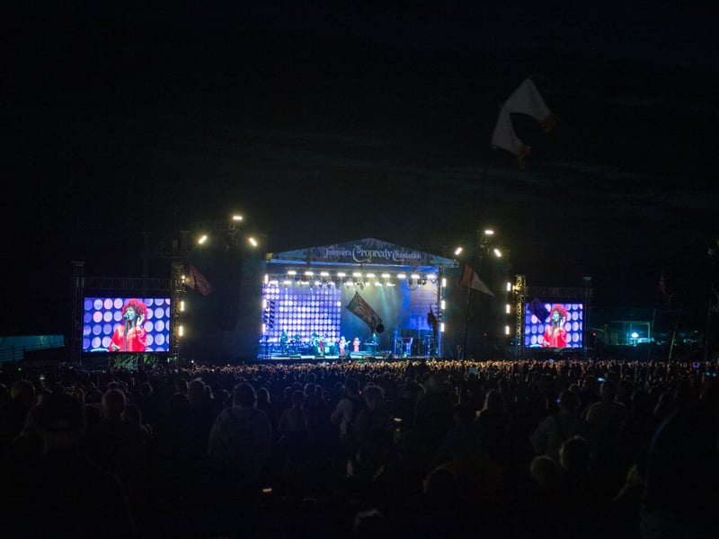 Nile Rodgers and CHIC headlining the opening day of Cropredy Convention 2023. Photo by David Jackson.