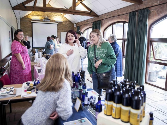 The market brings together Moulton village and college to celebrate and support small local businesses and the work of students. Photo taken on Sunday, May 29 2022.