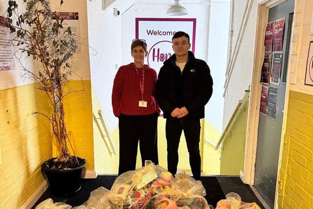 Presents being delivered to Hope Centre