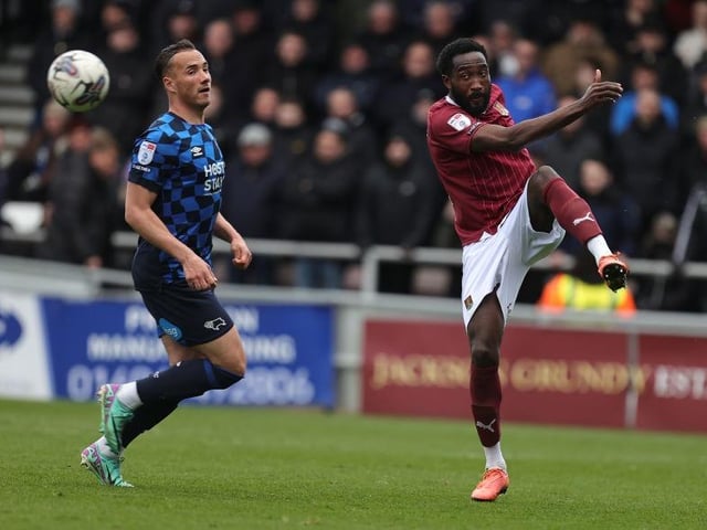 A surprise choice at left wing-back, to put it mildly, but he was a revelation. His physical presence allowed Cobblers to get up the pitch from goal-kicks and he wasn't shy in pushing forward and joining attacks, cracking one thunderous shot against the post. Excellent defensively and on the receiving end of Bradley's late red... 8.5