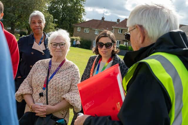 Police, Fire and Crime Commissioner Danielle Stone (second from left) visited Eastfield recently