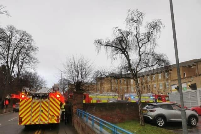 Firefighters were called to a blaze at Northampton General Hospital on Monday (March 13).