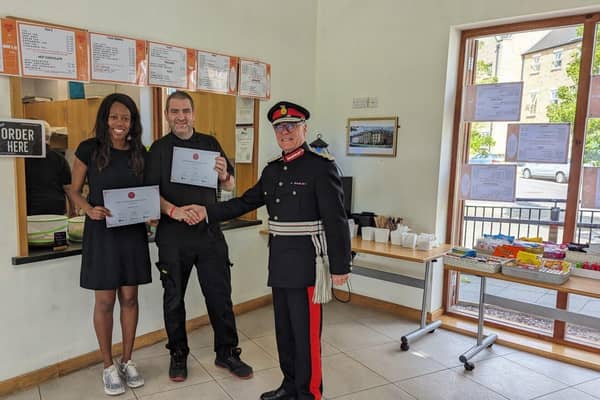 The Lord-Lieutenant with Lee and Lorraine Lewis, Founders of the Lewis Foundation