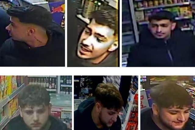 Police would like to speak to the two men pictured.