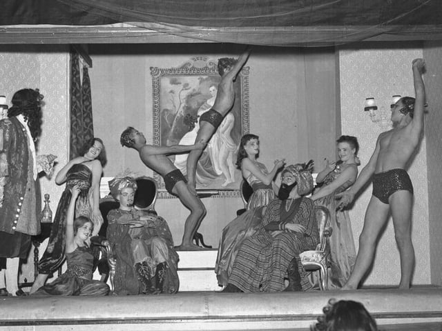 The cast of a play