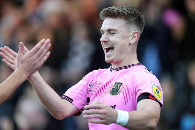 Sam Hoskins has now scored 14 goals this season.