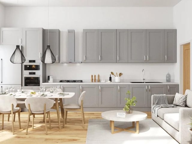 The proposed 13 flats, set to be completed in January, have gone up for sale for £2.2million