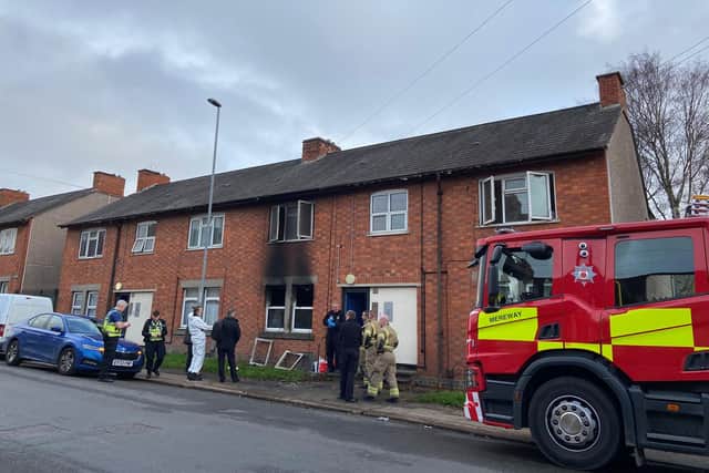 Investigations are underway following the incident in Balfour Road, Northampton.