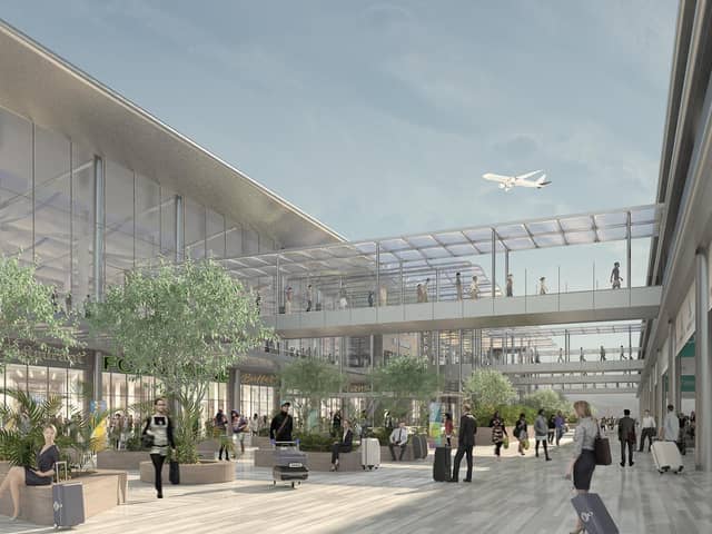 Luton Airport concourse impression