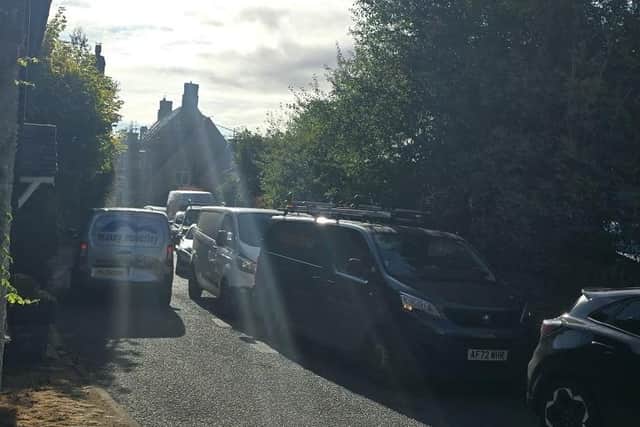 Queen's Street is one of two rat runs being used by countless motorists to avoid the A422 closure