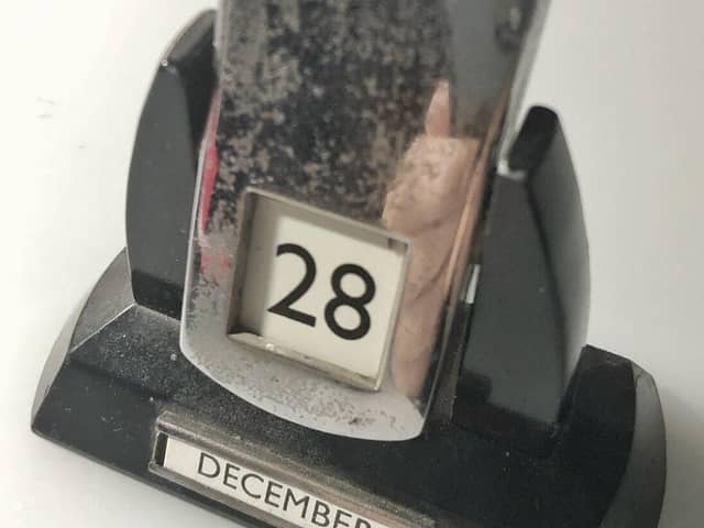 The perpetual calendar turns again - and shortly into a new year