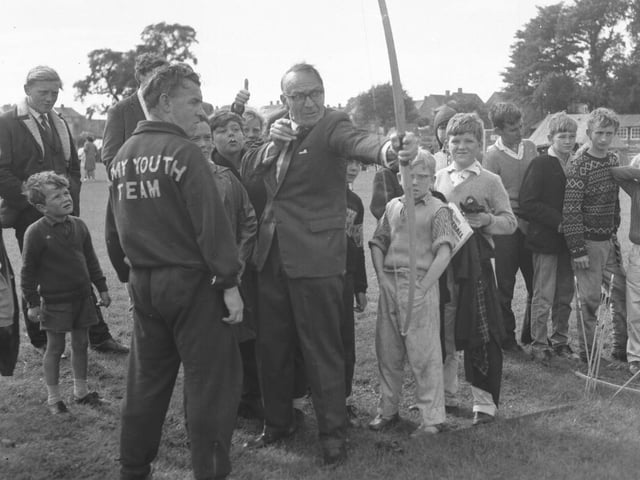 Looking Back
old glass negs
August 21, 1965
"Professor" Stanley Unwin at Daventry Mixed YC fete